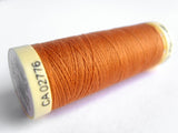 GT 612L Brown Orange Gutermann Polyester Sew All Thread 