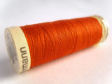 GT982 Orange Rust Gutermann Polyester Sew All Sewing Thread