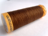 GTC 1523 Brown Gutermann 100% Cotton Sewing Thread