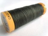 100 Metre Spool, Gutermann 100% Natural Cotton Sewing Thread with a Silky Finish dark grey