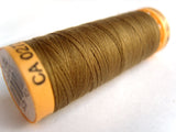 100 Metre Spool, Gutermann 100% Natural Cotton Sewing Thread with a Silky Finish beige brown