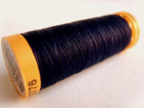 GTCOT6190 Gutermann 100% Cotton Sewing Thread Colour 6190 Purple Navy