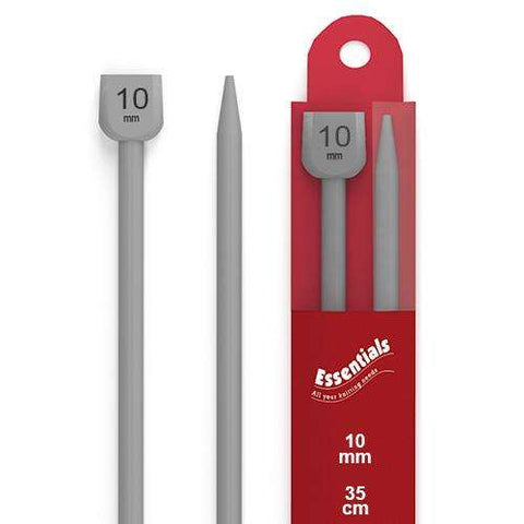 KP110 10mm x 35cm Knitting Pins / Needles, Aluminium