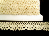 L012 31mm Natural Cream Cotton Flat Lace