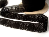 L505 38mm Black Elasticated Flat Lace