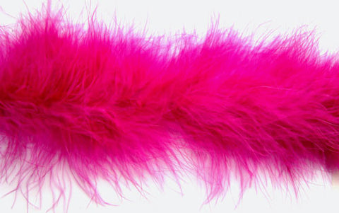 MARAB56 Fuchsia Pink Marabou String (Swansdown) Turkey Feather - Ribbonmoon