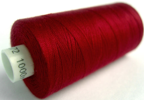 MOON 047 Cardinal Coates Sewing Thread,Spun Polyester 1000 Yard Spool, 120's