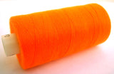 MOON Fluorescent Orange Coates Sewing Thread,Spun Polyester 1000 Yard Spool, 120's - Ribbonmoon