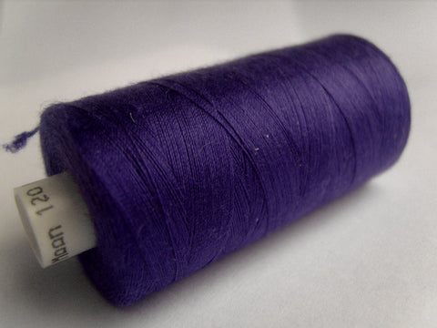 MOON 025 Blue Purple Coates Sewing Thread,Spun Polyester 1000 Yard Spool, 120's