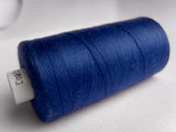 MOON 27 Royal Blue Coates Sewing Thread,Spun Polyester 1000 Yard Spool, 120's
