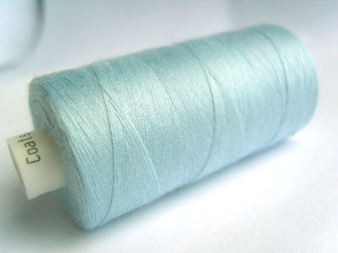 MOON 100 Sky Blue Coats Sewing Thread,Spun Polyester 1000 Yard Spool, 120's