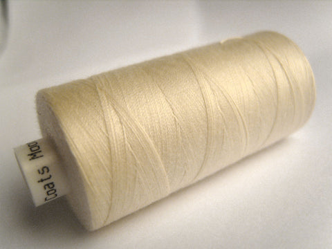 MOON 238 Light Cream Coates Sewing Thread,Spun Polyester 1000 Yard Spool, 120's