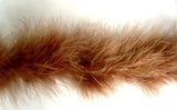 MARAB59 Light Brown Marabou String  (Swansdown).  Turkey Feather - Ribbonmoon