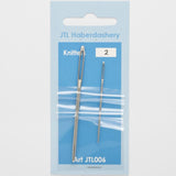 N06 Knitters Hand Sewing Needles Sizes 13 and 18, 2 Needles