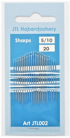 N51 Sharps Hand Sewing Needles Size 5/10, 20 Needles