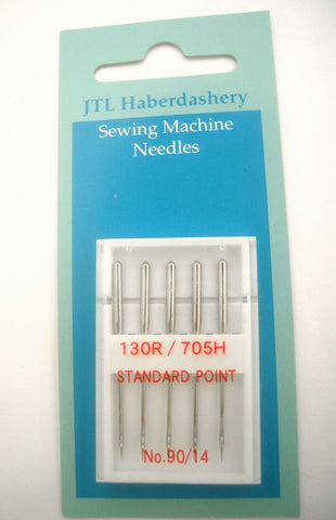 NMACH07 Sewing Machine Needles Standard Point 90/14 5 Piece Card