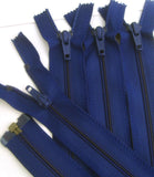 Z1219 30cm Dark Dusky Royal Blue Optilon Nylon No.5 Open End Zip