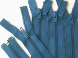 Z5312 25cm Dusky Blue Optilon Nylon No.5 Open End Zip