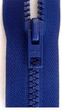 Z1310 36cm Royal Blue Optilon Plastic Chunky Teeth No.6 Open End Zip - Ribbonmoon