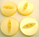 B13701 19mm Pale Primrose 2 Hole Polyester Fish Eye Button - Ribbonmoon