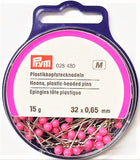 PIN12 Neon Plastic Headed Pins, 32mm x 0.6mm, 15g Tub