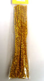 Pipe Cleaners - Gold Tinsel Glitter Chenille