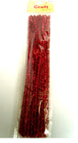 PIPE CLEANERS - RED GLITTER CHENILLE - Ribbonmoon