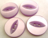 B6200 19mm Pale Orchid 2 Hole Polyester Fish Eye Button - Ribbonmoon