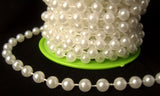 PT138 8mm White Strung Pearl Bead String Trimming - Ribbonmoon