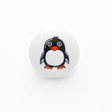B6000 15mm Penguin Picture Design Childrens Novelty Shank Button
