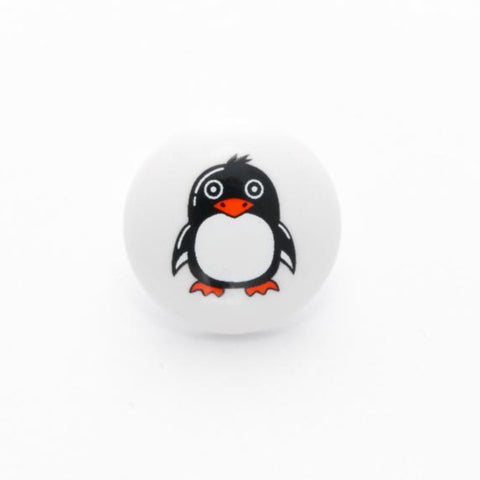 B6000 15mm Penguin Picture Design Childrens Novelty Shank Button