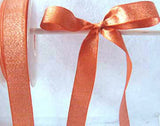 R0118 20mm Pale Copper Double Faced Lame Ribbon - Ribbonmoon