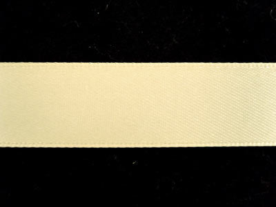 R0162 15mm Pale Cream Jasmine Double Faced Satin Ribbon - Ribbonmoon