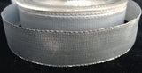 R0328 24mm Silver Metallic Lurex Ribbon - Ribbonmoon
