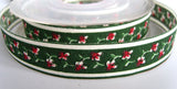 R0371C 21mm Cotton Ribbon with a Flowery Design - Ribbonmoon
