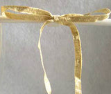 R0420 5mm Pale Gold Double Face Lame Ribbon - Ribbonmoon