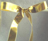 R0424 17mm Gold Thin Metallic Lurex Ribbon By Berisfords - Ribbonmoon