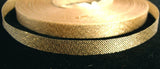 R0428 8mm Pale Gold Very Thin Budget Metallic Lurex Ribbon - Ribbonmoon