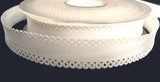 R0437 16mm Natural White Acetate Grosgrain Ribbon - Ribbonmoon