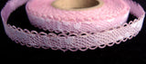 R0491 11mm White Lace over a Pink Acetate Ribbon - Ribbonmoon