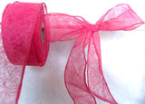 R0699 40mm Hot Pink Water Resistant Webbing, Wire Edge - Ribbonmoon