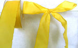 R0703 36mm Yellow Wire Edged Taffeta Ribbon - Ribbonmoon
