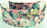 R0891 35mm Sheer Ribbon with a Flowery Design