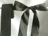 R0902 37mm Black Polyester Taffeta Ribbon - Ribbonmoon