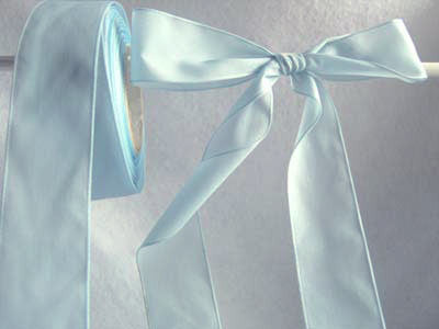 R0908A 27mm Sky Blue Taffeta Ribbon - Ribbonmoon