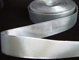 R1020C 26mm Metallic Silver and Pale Grey Shot Woven Ribbon - Ribbonmoon