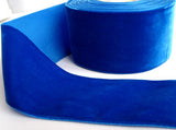 R1136 54mm Dark Royal Blue Nylon Velvet Ribbon - Ribbonmoon