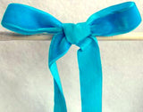 R1169 16mm Peacock Blue Nylon Velvet Ribbon - Ribbonmoon