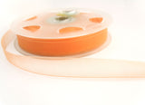 R1294 13mm Apricot Polyester Sheer Ribbon