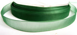 R1296 12mm Bottle Green Sheer Ribbon - Ribbonmoon
